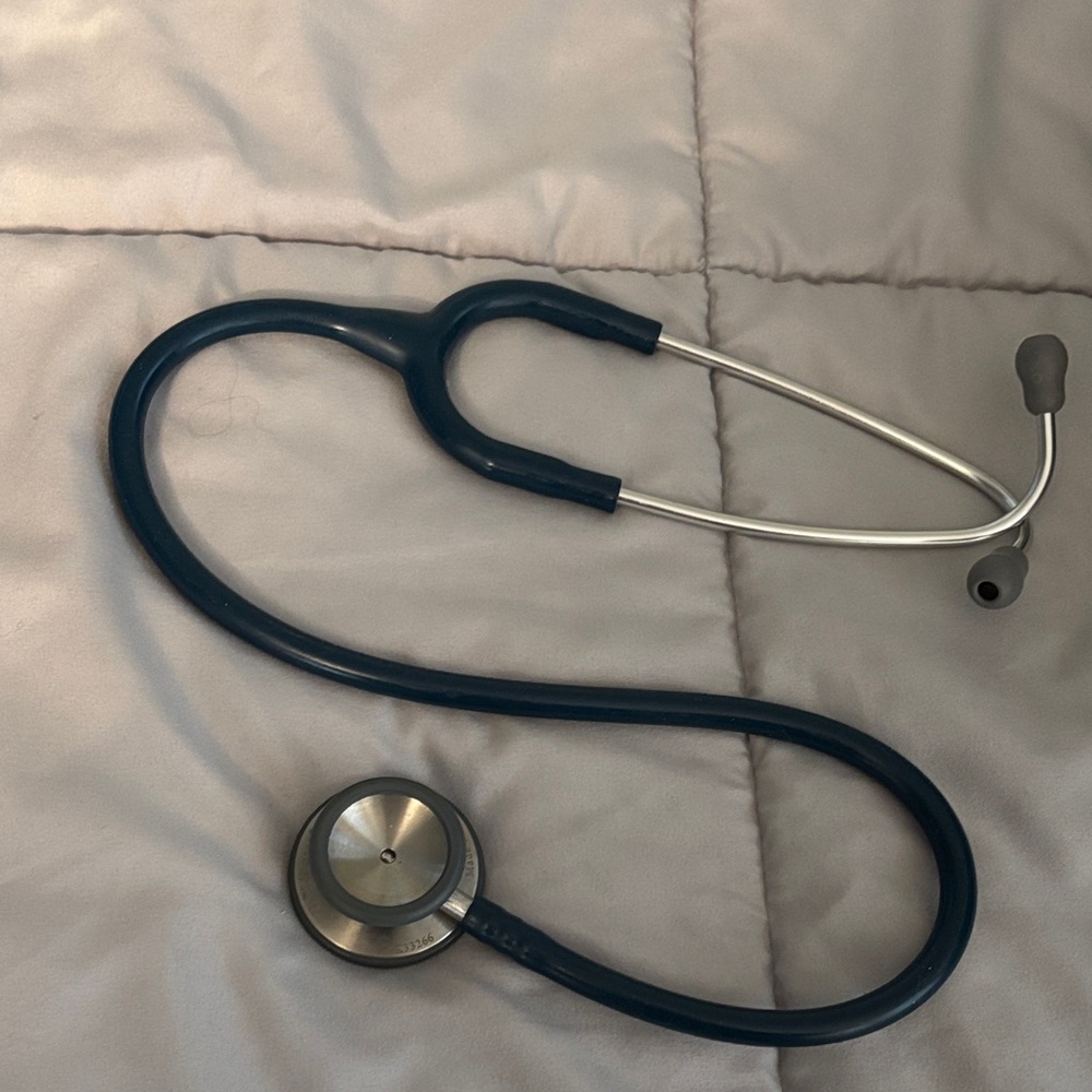 Dark green Stethoscope with Silver Accents - Picture 2 of 3
